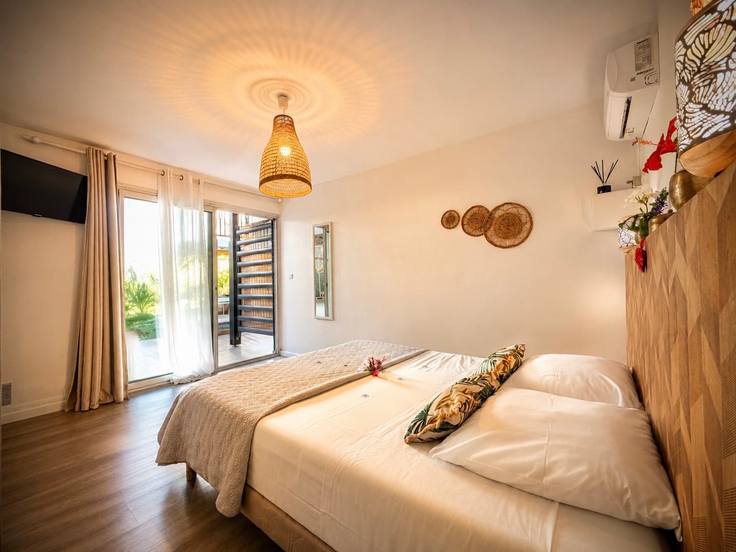 Chambre rez-de-jardin du Vacoa